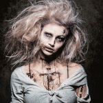 Picture of a woman zombie