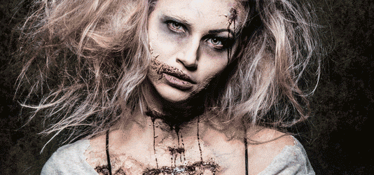 Picture of a woman zombie